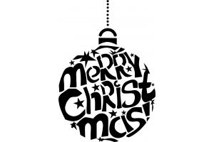 Stencil Schablone Merry Christmas